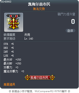 凯梅尔兹市民 Tooltip