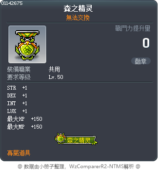 森之精灵 Tooltip