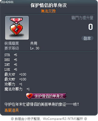 保护情侣的单身汉 Tooltip