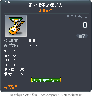 消灭摇滚之魂的人 Tooltip