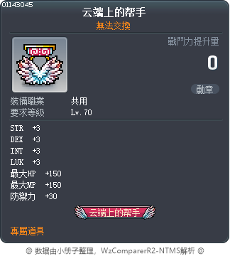 雲上的助手 Tooltip