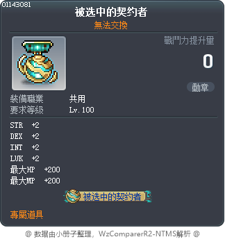 被選的言約者 Tooltip