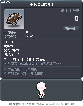 幸运灵魂护肩 Tooltip