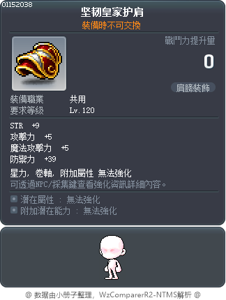 坚韧皇家护肩 Tooltip