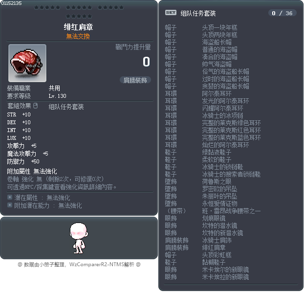 绯红肩章 Tooltip