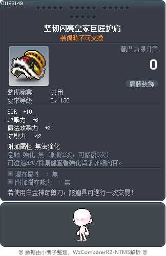 坚韧闪亮皇家巨匠护肩 Tooltip