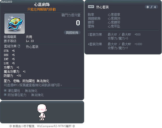 心意肩饰 Tooltip