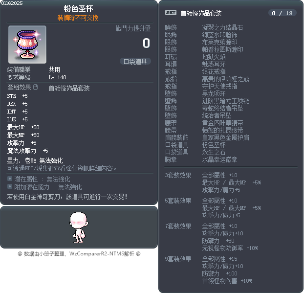 粉色圣杯 Tooltip