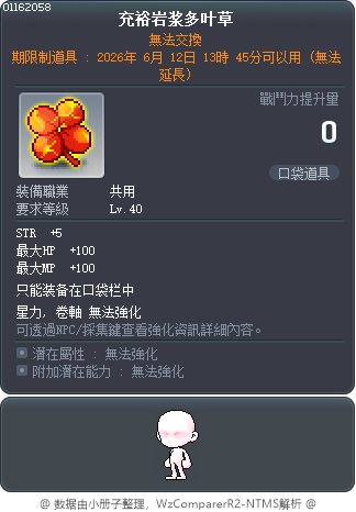 充裕岩浆多叶草 Tooltip