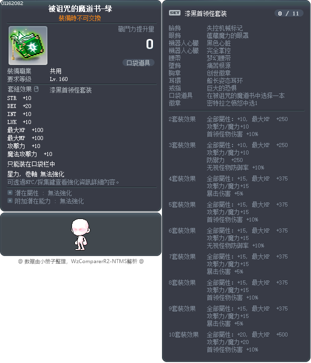 受詛咒的綠魔導書 Tooltip