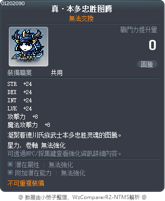真·本多忠胜图腾 Tooltip