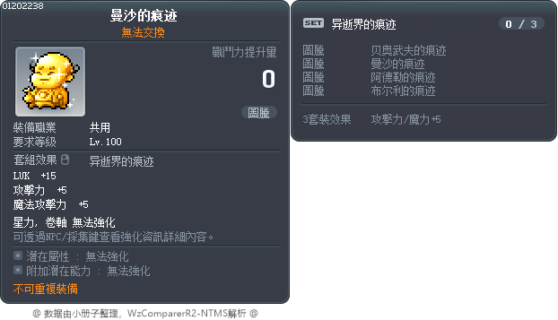 曼沙的痕迹 Tooltip