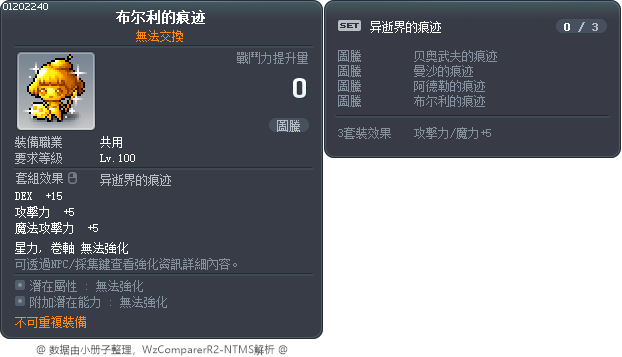 布尔利的痕迹 Tooltip