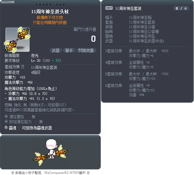 11周年神圣双头杖 Tooltip