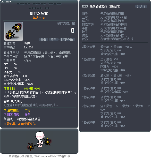 創世閃耀之杖 Tooltip