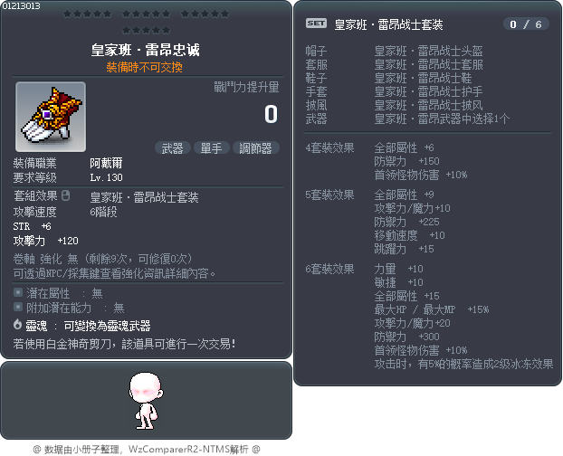 皇家班·雷昂忠诚 Tooltip
