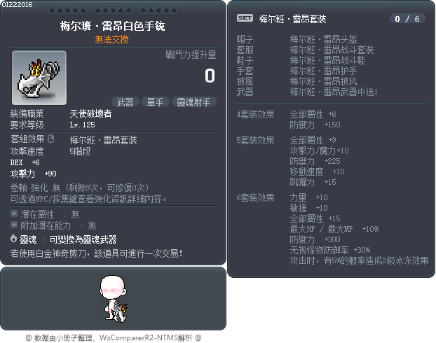梅尔班·雷昂白色手铳 Tooltip