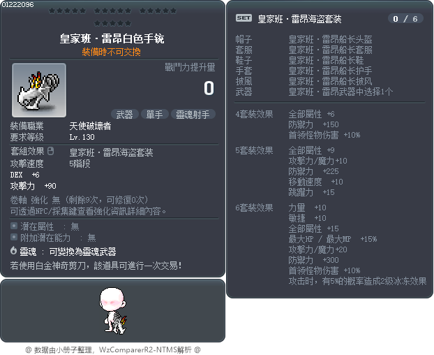 皇家班·雷昂白色手铳 Tooltip
