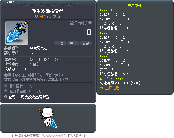 重生冷酷搜索者 Tooltip