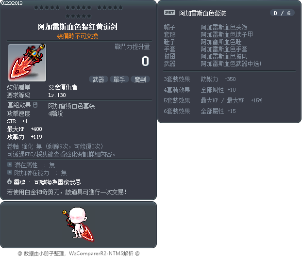 阿加雷斯血色猩红黄道剑 Tooltip