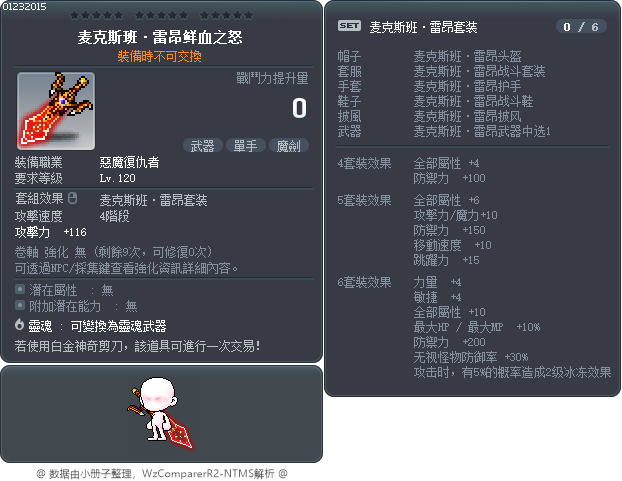 麦克斯班·雷昂鲜血之怒 Tooltip