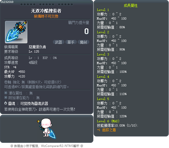 无双冷酷搜索者 Tooltip