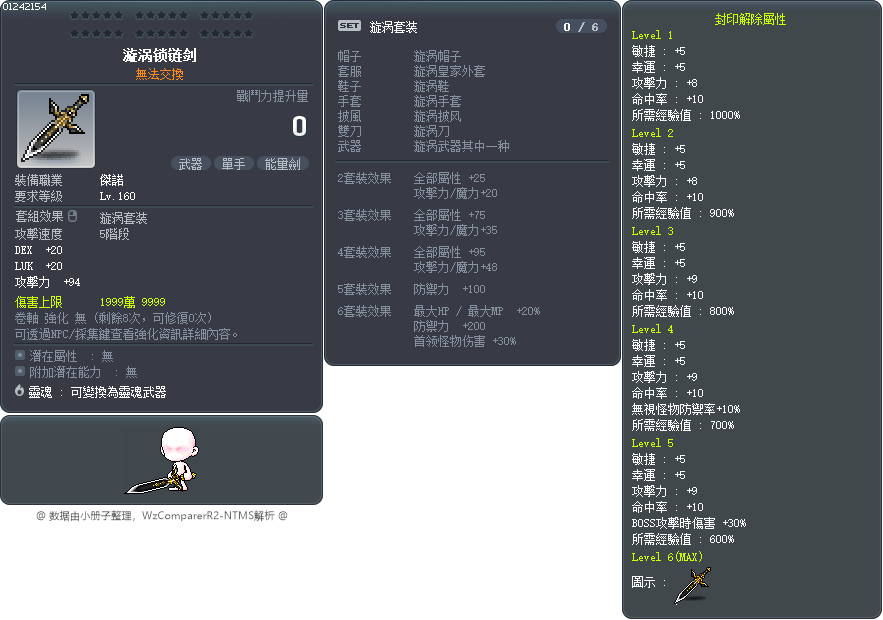 漩涡锁链剑 Tooltip