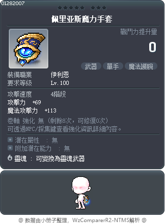 佩里亚斯魔力手套 Tooltip