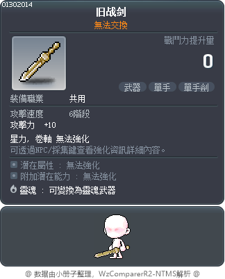旧战剑 Tooltip
