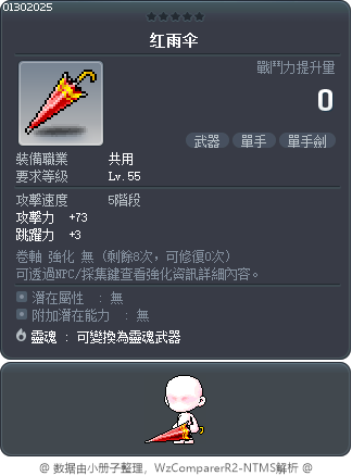 红雨伞 Tooltip