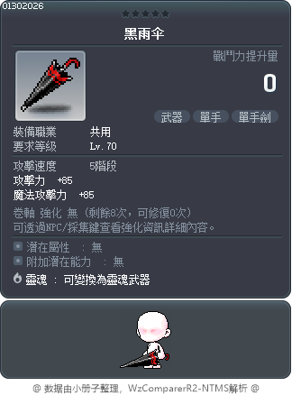 黑雨伞 Tooltip