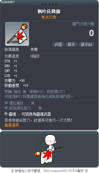 Maple 1500 Anniv. Flag Tooltip