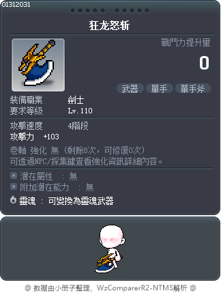 狂龙怒斩 Tooltip