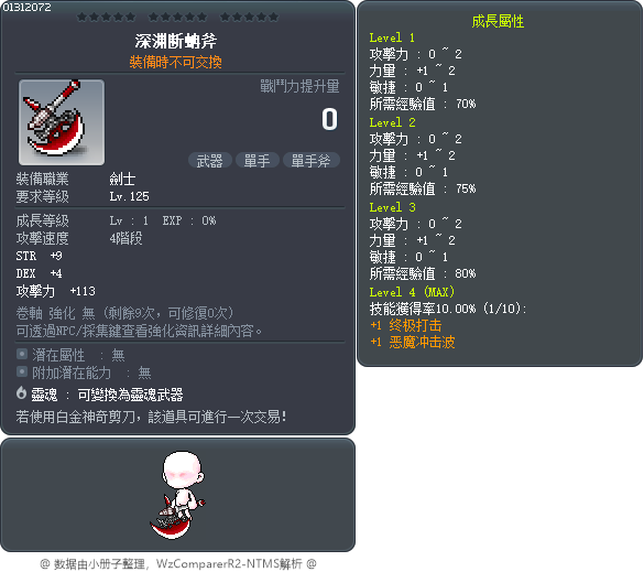 深渊断蚺斧 Tooltip