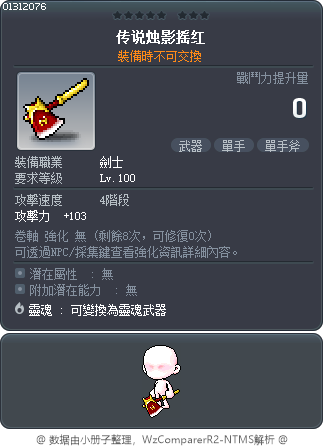 傳說印第安戰斧 Tooltip