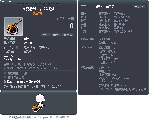 维克特班·雷昂战斧 Tooltip