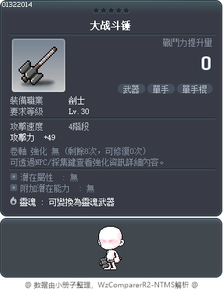 大战斗锤 Tooltip
