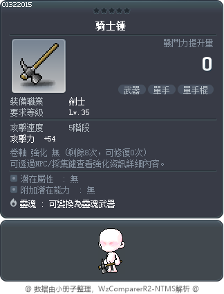 骑士锤 Tooltip