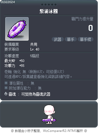 紫游泳圈 Tooltip