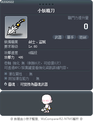 小妖精刀 Tooltip