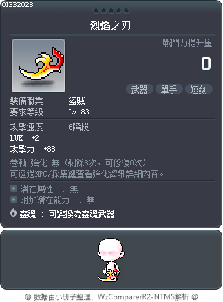 烈焰之刃 Tooltip