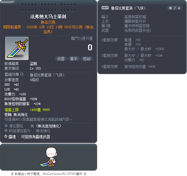 法弗纳大马士革剑 Tooltip