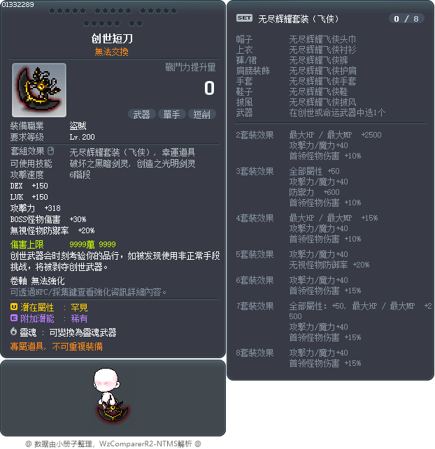 創世短刀 Tooltip