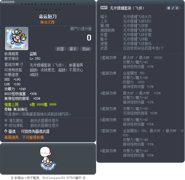 命运短刀 Tooltip