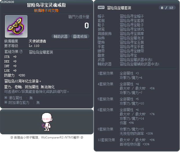冒险岛寻宝灵魂戒指 Tooltip