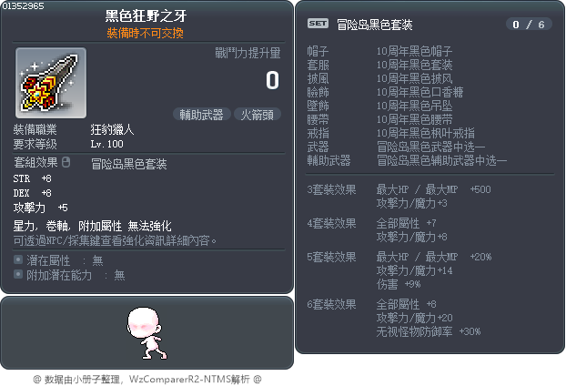 黑色狂野之牙 Tooltip
