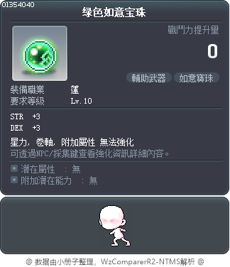 绿色如意宝珠 Tooltip
