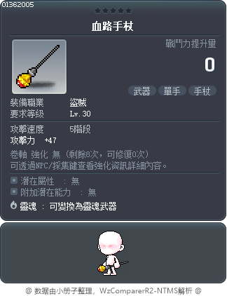 血路手杖 Tooltip