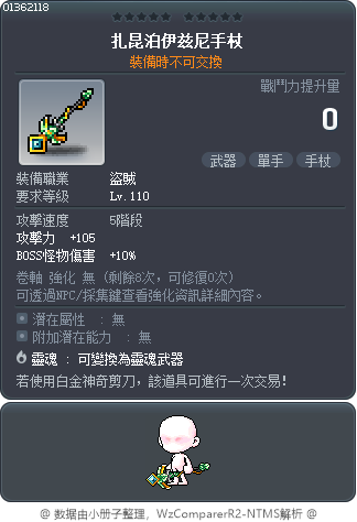 扎昆泊伊兹尼手杖 Tooltip