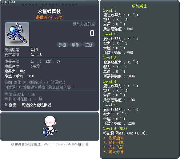 永恒蝶翼杖 Tooltip